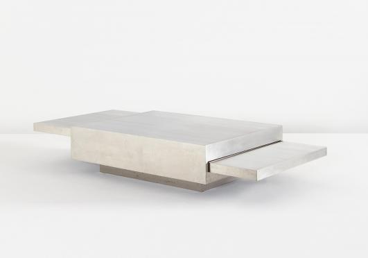 098 GABRIELLA CRESPI, "2000" adjustable low table, from the "Plurimi" series, circa 1970, $68,750 