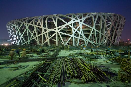 Beijing Olympic Stadium by Herzog & de Meuron - China Design Now -V&A