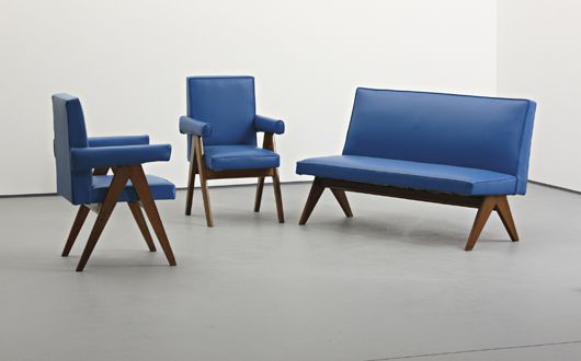 Pair of 'Senate' chairs, 1952-56 by Pierre Jeanneret