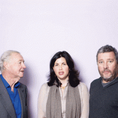 Sir Terence Conran, Kirstie Allsopp and Philippe Starck, Photograph by David Levene