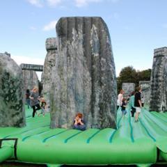 An Inflatable Stonehenge on Tour, Sacrilege by Jeremy Deller