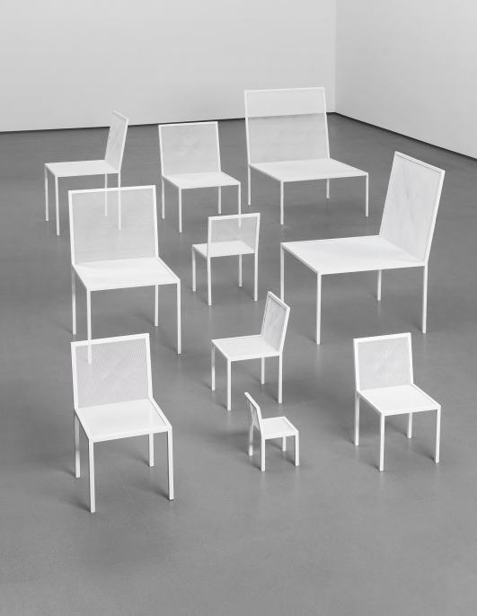 NENDO Group of ten 'Mimicry Chairs', from the unique Red Room installation, commissioned by the London Design Festival, 2012 [Estimate £6,000 - 8,000 ]