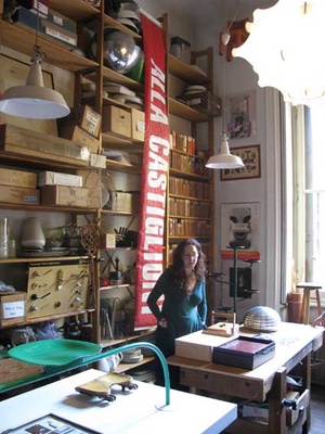 Giovanna Castiglioni in her father's studio