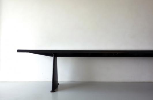 Galerie Jousse Entreprise ''Trapeze'' table by Jean Prouve in 1954