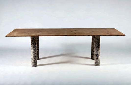 Drilling Table by Naoto Fukasawa - ©Mathieu Roquigny courtesy Galerie Kreo