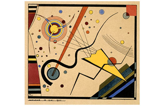 Untitled (from the portfolio for Walter Gropius on his birthday, 18th May 1924), 1924 by Wassily Kandinsky - Bauhaus-Archive Berlin © VG Bild-Kunst, Bonn 2009  