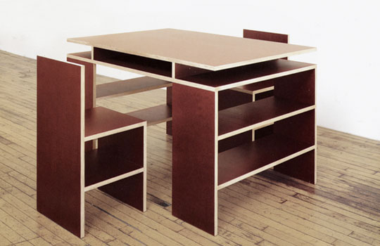 Desk and Two Chairs by Donald Judd - 1992