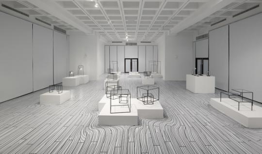 thin black lines + dancing squares by nendo