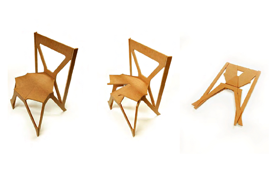 Collapse chair by Julien de Smet
