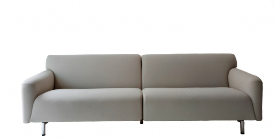 Assuan Sofa by Vico Magistretti - cream cotton - Estimate £1,500 - 1,700