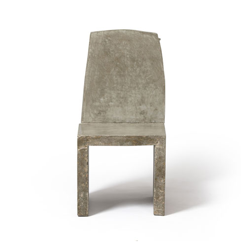 Chair in carved concrete byHun-Chung Lee, 2010