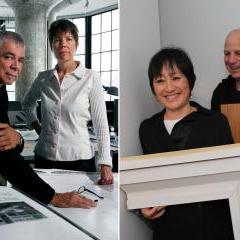 The architects Ricardo Scofidio and Liz Diller, left, urged razing the American Folk Art Museum building