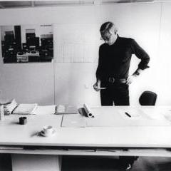 Dieter Rams in his studio