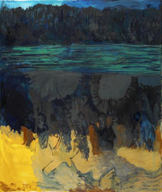 Per Kirkeby: Læso, 2001, Öl auf Leinwand, Louisiana Museum of Modern Art, Schenkung Jytte und Dennis Dresing