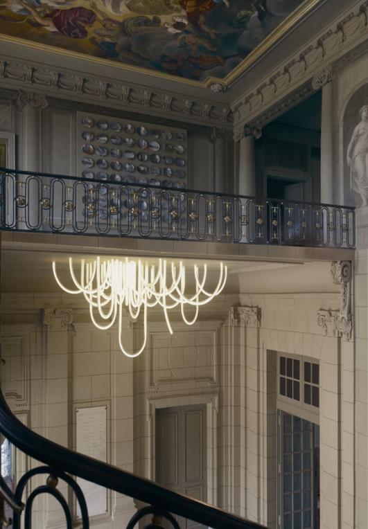 “Les Cordes” chandelier by Mathieu Lehanneur for Château Borély