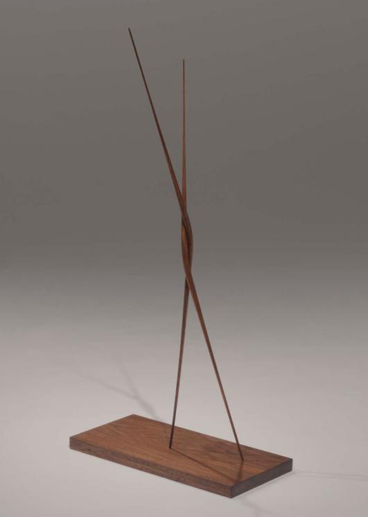 hand carved walnut \ 'Singularity' by Christopher Kurtz at Hedge Gallery