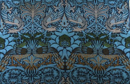 William Morris, Peacock and Dragon woven wool, 1878