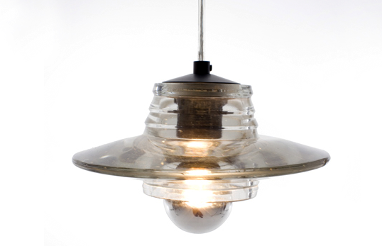 Pressed glass pendent lamp by Tom Dixon 2009