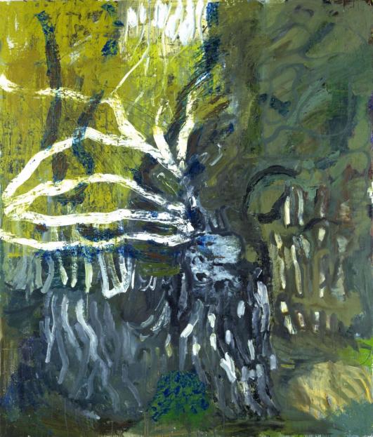 Per Kirkeby: Grün Frühling, 1988, Öl auf Leinwand, Louisiana Museum of Modern Art
