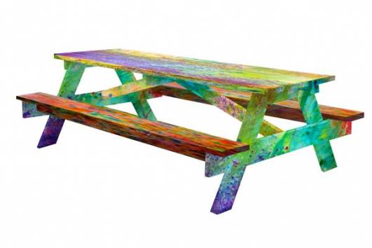 Picnic table rendering by Aaron Anderson and Eric Timothy Carlson [Courtesy of the artists]