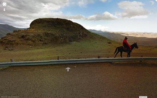 Jon Rafman, Unknown Road, Thaba-Tseka, Lesotho, Africa. From the seies Nine Eyes. 2013