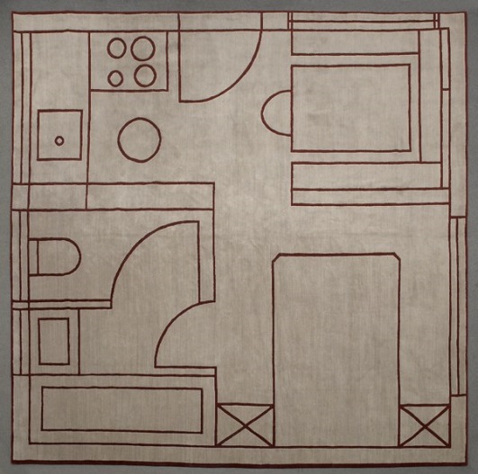 MARTINO GAMPER (B. 1971)  A unique ‘House Plan’ carpet, 2010 