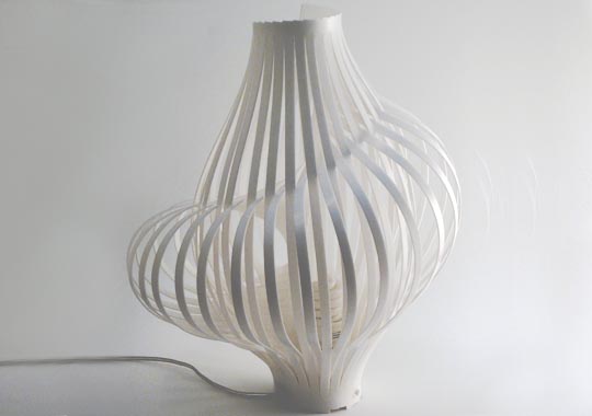 Spiral Lamp by Chis Kirby