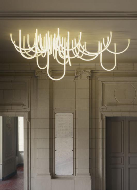 “Les Cordes” chandelier by Mathieu Lehanneur for Château Borély