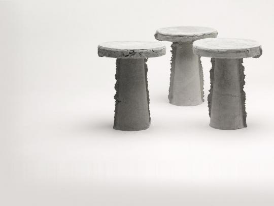 Earlier work with the material: 'Slip Stools'