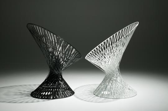 Carbon fibre 'Spun' chairs by Mathias Bengtsson