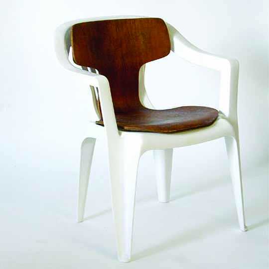 'Mono-Jackobsen' by Martino Gamper, as part of the A 100 Chairs In 100 Days Exhibition, 2007