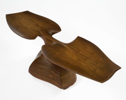 R 20th Century_Unique Sculptural Table by Wendell Castle in 1966