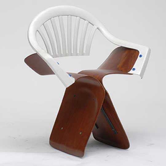 'Sonet Butterfly' by Martino Gamper, as part of the A 100 Chairs in 100 Days Exhibition, 2007